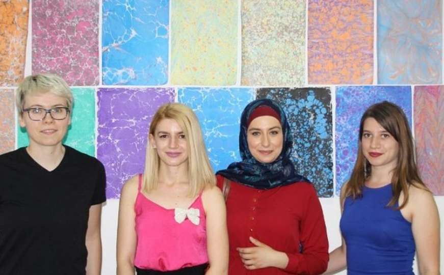 Izložba kaligrafije i ebru slikarstva u Centru kulture i mladih općine Centar